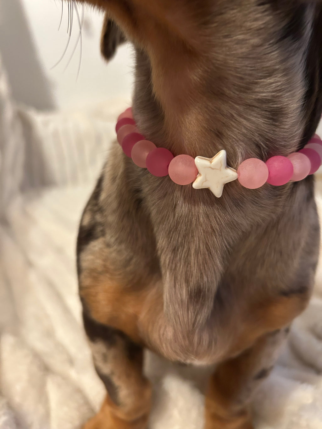 COLLECTION HIVERNALE- COLLIER ROSE NEIGE