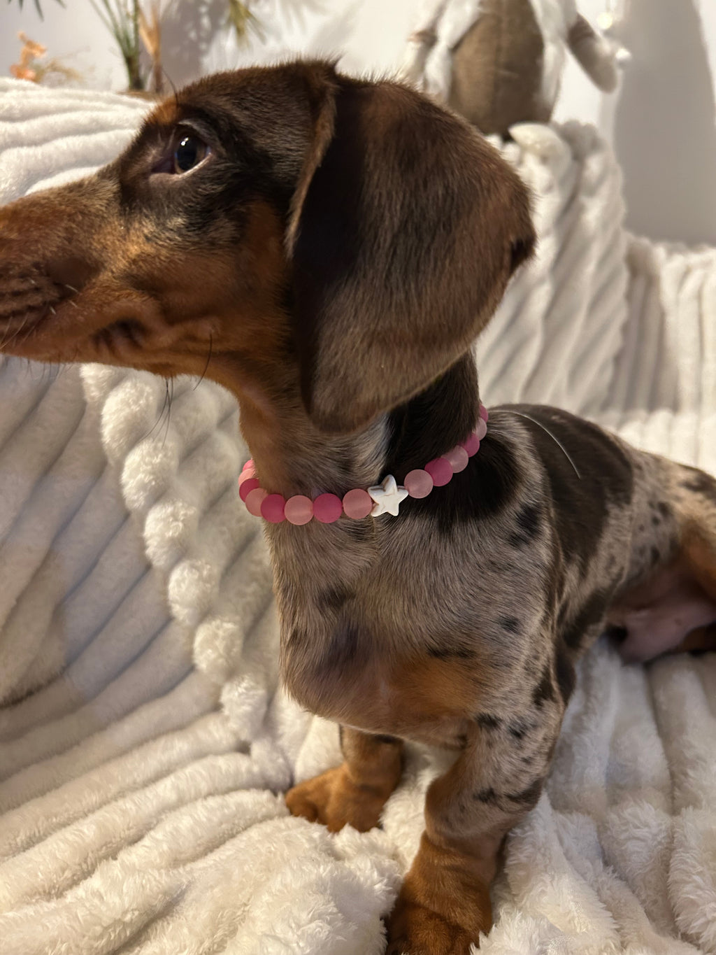 COLLECTION HIVERNALE- COLLIER ROSE NEIGE