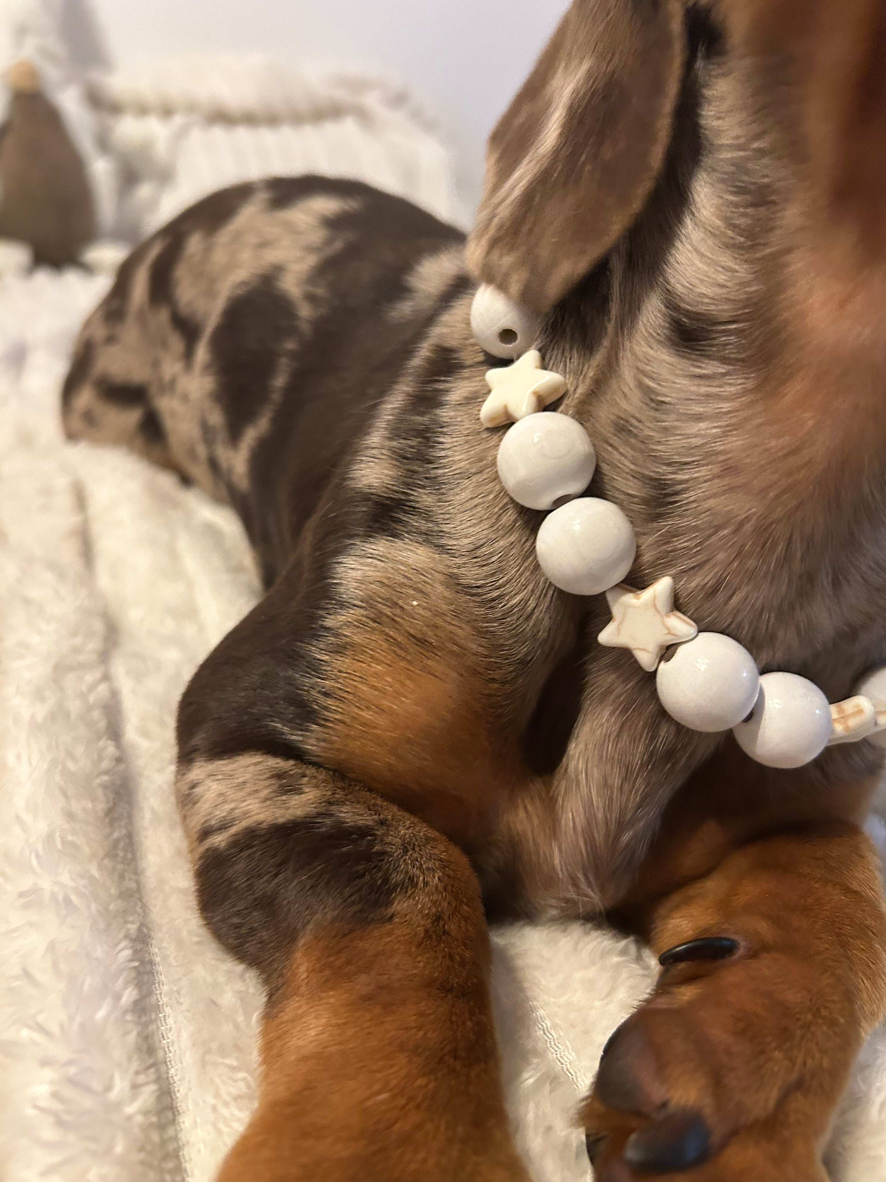 COLLECTION HIVERNALE- COLLIER ÉTOILE POLAIRE