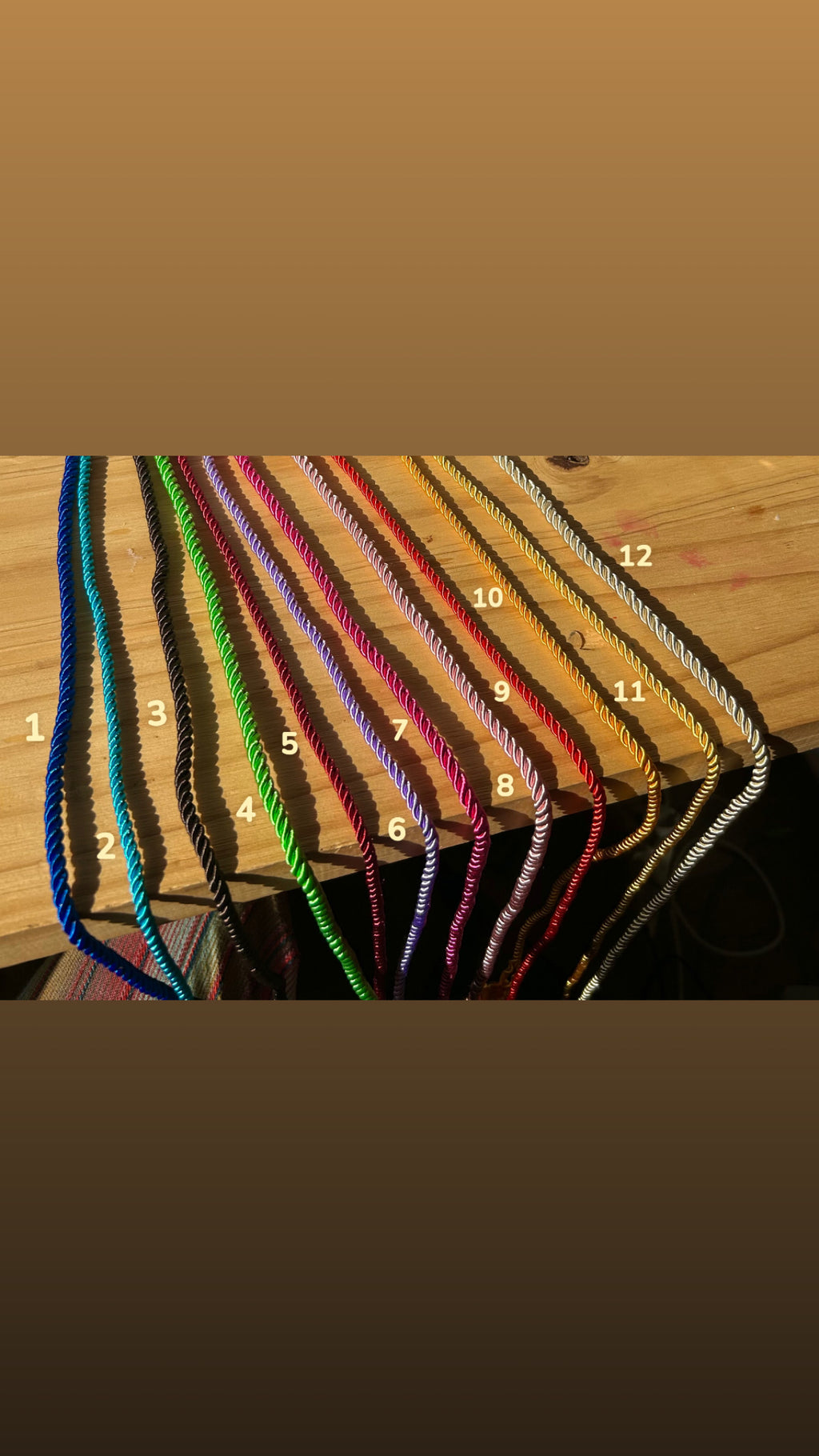 Collier en cordage personnalisable