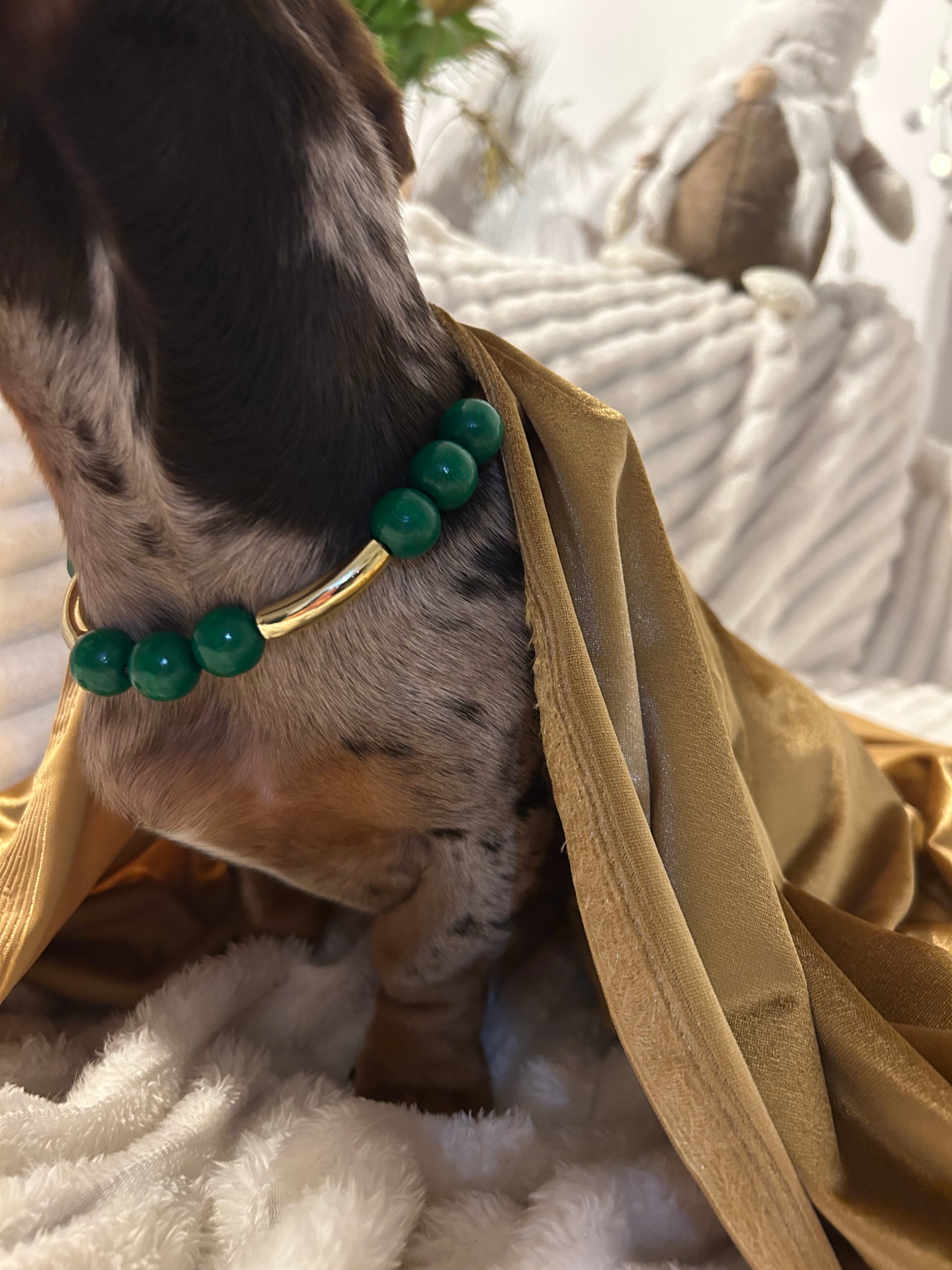 Collier en perles - FORET DOREE